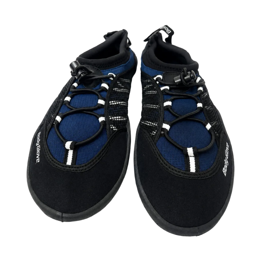 Mens Black & Navy Adjustable Water Shoes-BG