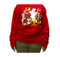 Crewneck Sweatshirt- Character -Red