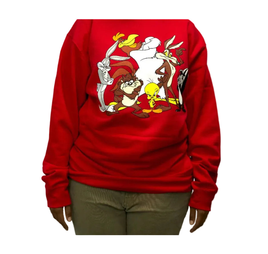 Crewneck Sweatshirt- Character -Red