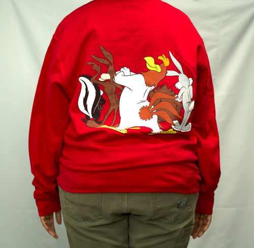 Crewneck Sweatshirt- Character -Red