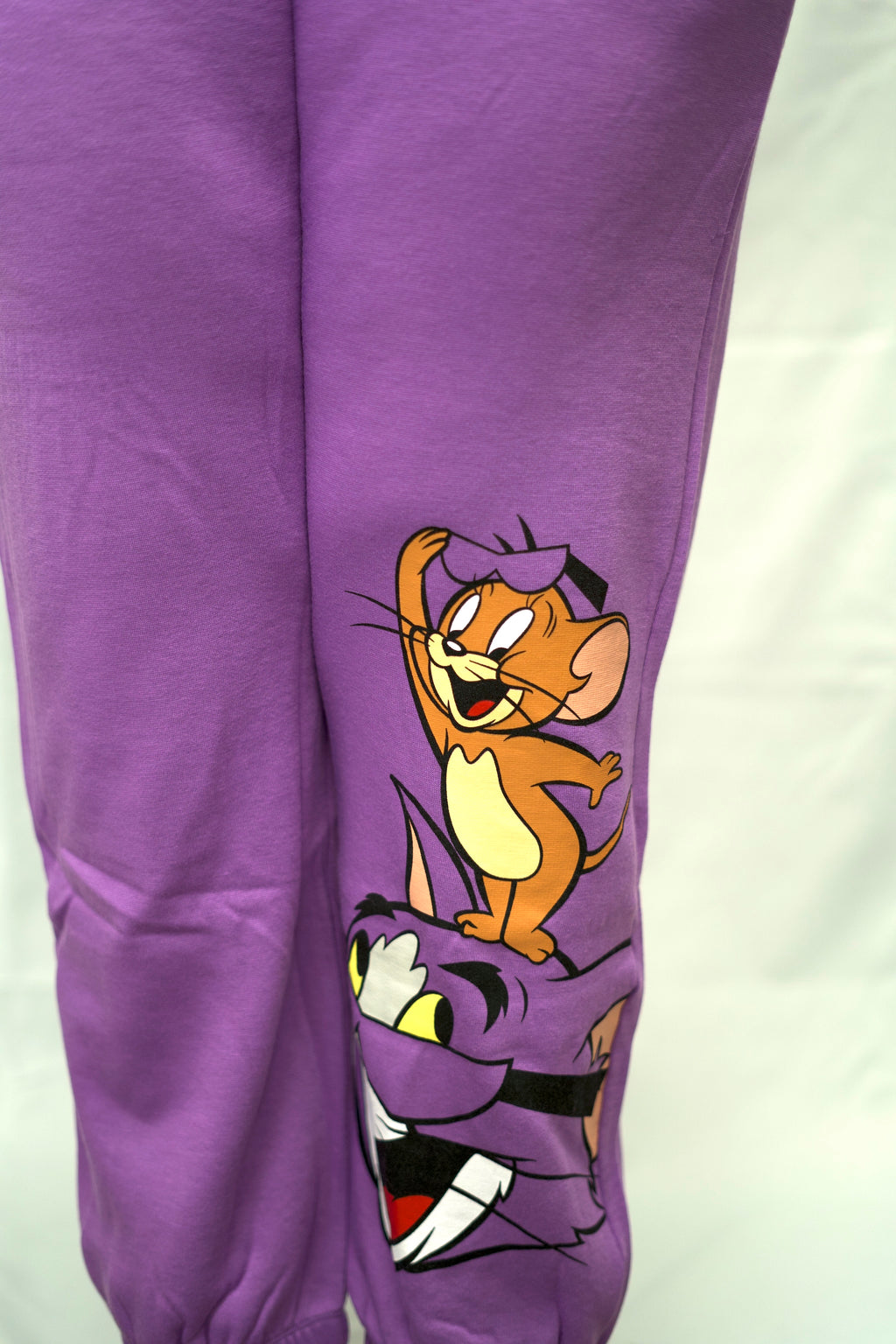 Purple Graphic Jogger Sweatpants