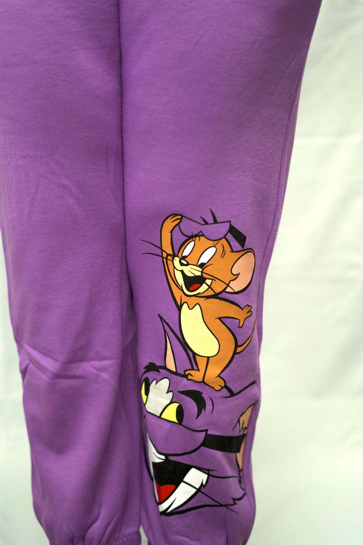 Purple Graphic Jogger Sweatpants