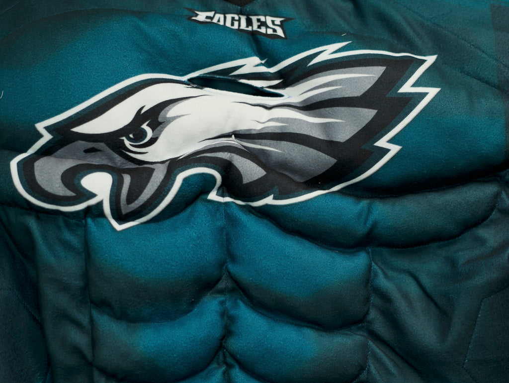 Philadelphia Eagles Muscle Football One Piece Costume-Green/White