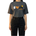 Halloween Mickey Love Graphic T-Shirt – Charcoal Gray