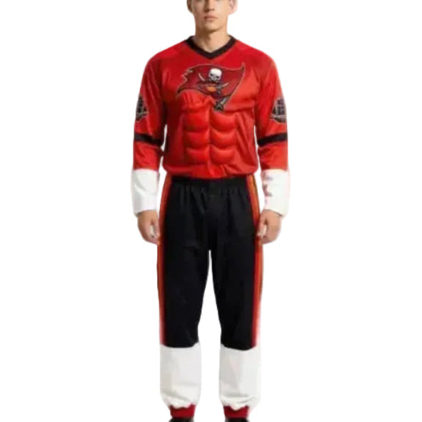Tampa Bay Bucs  Football One-Piece Costume-Red & Black