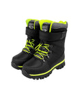 Boys Black & Neon Green Snow Boots