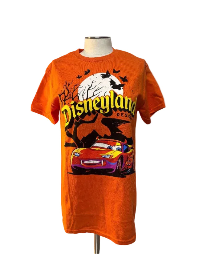 Lightning McQueen Halloween Orange Graphic T-Shirt