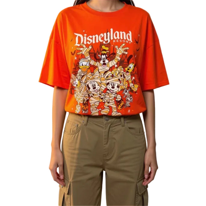 Halloween Mummy Characters Orange T-Shirt