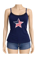 Youth Girls Patriotic Star Camisole Tank Top