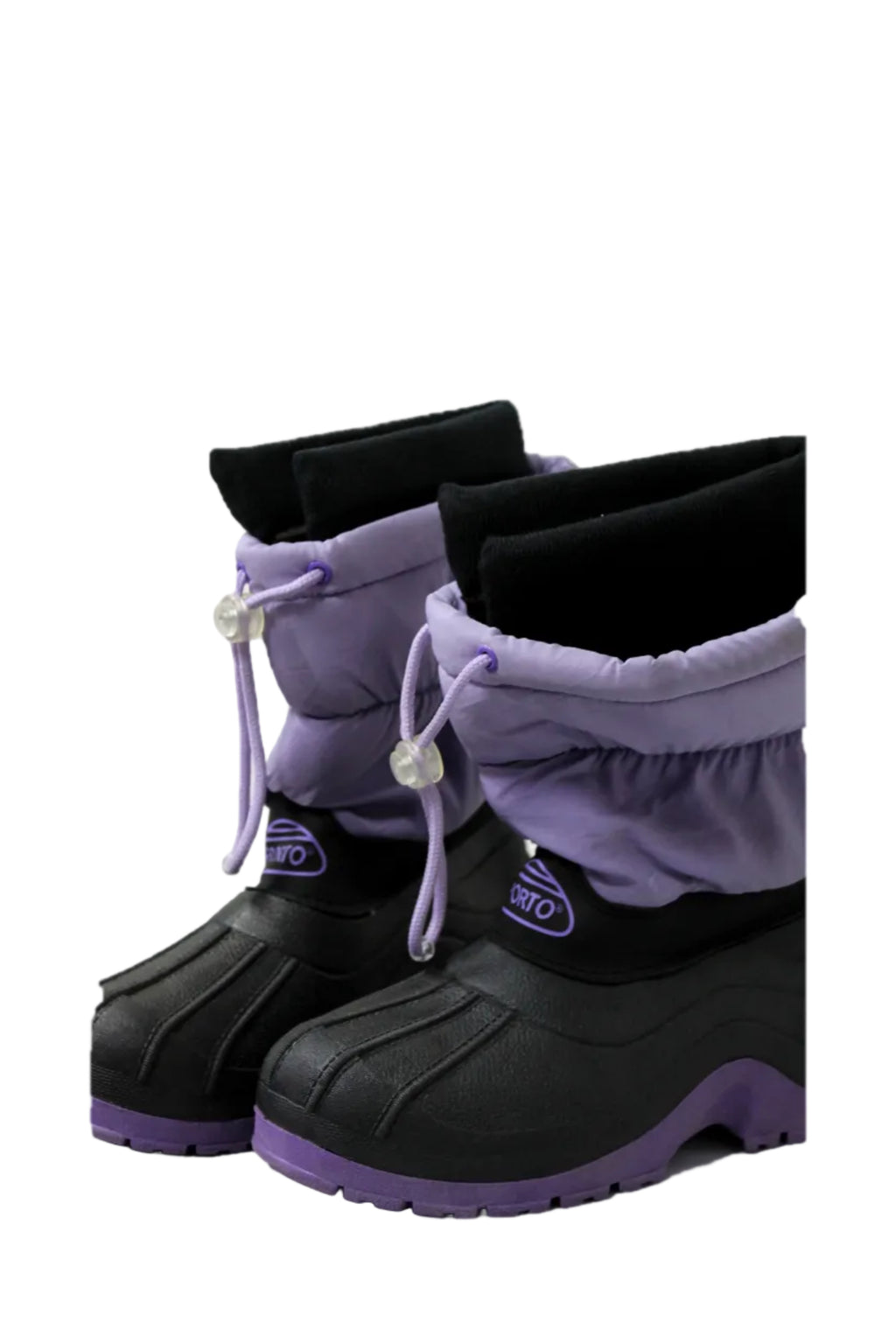 Purple & Black Insulated Winter Boots
