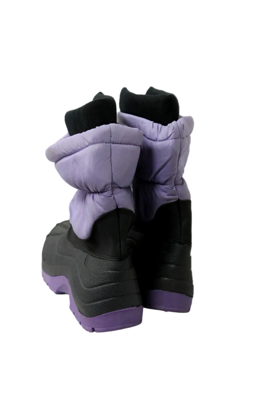 Purple & Black Insulated Winter Boots